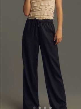 In Wear Amos Wide-Leg Linen Pants in Black